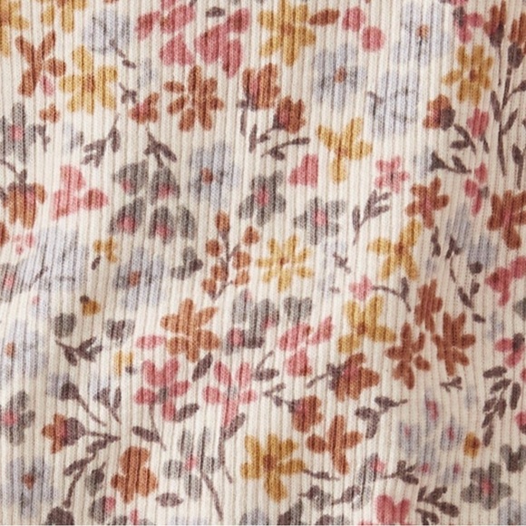 Little Planet by Carter's Organic Baby Girls' 2pc Ribbed Floral Coordinate Set - Picture 4 of 4